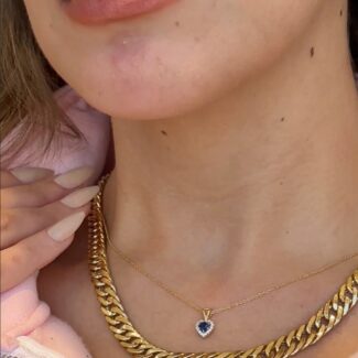 Gold Round Necklace